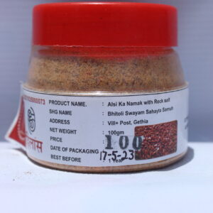 alsi ka namak with rock salt(bhetoli.com)