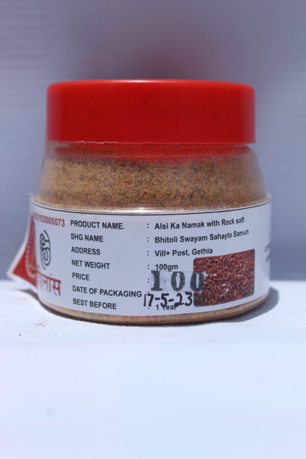 alsi ka namak with rock salt(bhetoli.com)